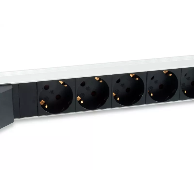 Equip 333312 Stromverteilungseinheit (PDU) 6 AC-Steckdosen 1U schwarz