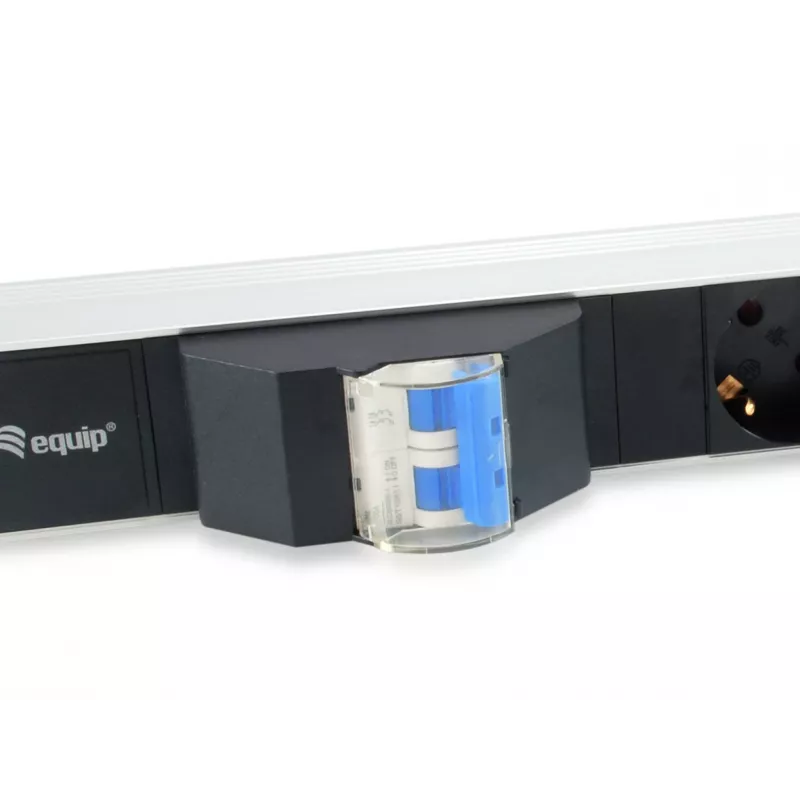 Equip 333312 Stromverteilungseinheit (PDU) 6 AC-Steckdosen 1U schwarz