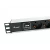 Equip 333315 Stromverteilungseinheit (PDU) 7 AC-Ausgänge 1U Schwarz, Silber