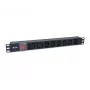Equip 8-fach Steckdosenleiste, 6 x IEC-C13 + 2 x IEC-C19, Ein-/Ausschalter, Aluminiumgehäuse