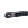 Equip 8-fach Steckdosenleiste, 6 x IEC-C13 + 2 x IEC-C19, Ein-/Ausschalter, Aluminiumgehäuse