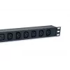 Equip 8-fach Steckdosenleiste, 6 x IEC-C13 + 2 x IEC-C19, Ein-/Ausschalter, Aluminiumgehäuse