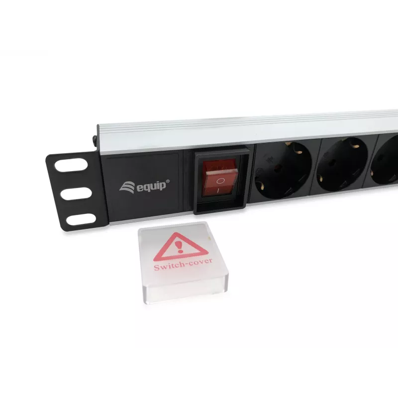 Equip 8-fach deutsche Steckdosenleiste, Aluminiumgehäuse