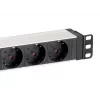 Equip 8-fach deutsche Steckdosenleiste, Aluminiumgehäuse