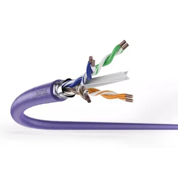 DIGITUS Installationskabel - CAT6 - F/UTP - AWG 23/1 - 305m - Lila