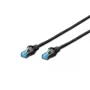 DIGITUS Patchkabel - Cat 5e - SF/UTP - Snagless - Cu - 1 m - schwarz