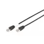 DIGITUS Outdoor-Patchkabel – CAT6 – S/FTP – mit Knickschutztülle – Kupfer – 3 m – schwarzer Mantel