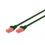 DIGITUS Patch Kabel - CAT6 - U/UTP - Snagless - Cu - 10m - Grün