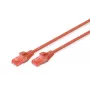 DIGITUS Patch Kabel - CAT6 - U/UTP - Snagless - Cu - 10m - red