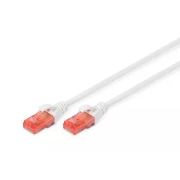 DIGITUS Patchkabel - CAT6 - U/UTP - Snagless - Cu - 10 m - Weiß