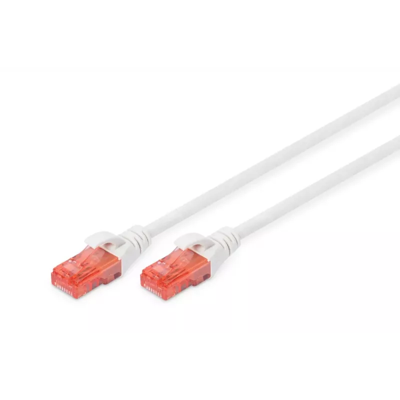 DIGITUS Patchkabel - CAT6 - U/UTP - Snagless - Cu - 10 m - Weiß