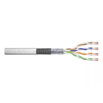 DIGITUS Installationskabel - Cat 5e - SF/UTP - AWG 26/7 - 305m - Grau