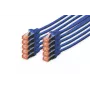 DIGITUS Patchkabel - CAT6 - S/FTP - Snagless - Cu - 2m - blau - 10er-Pack