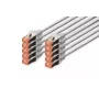 DIGITUS Patchkabel - CAT6 - S/FTP - Snagless - 50 cm - grau - 10er-Pack