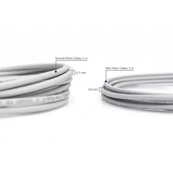 DIGITUS schlank-Patchkabel - CAT6 - U/UTP - Snagless - Cu - 2m - grau