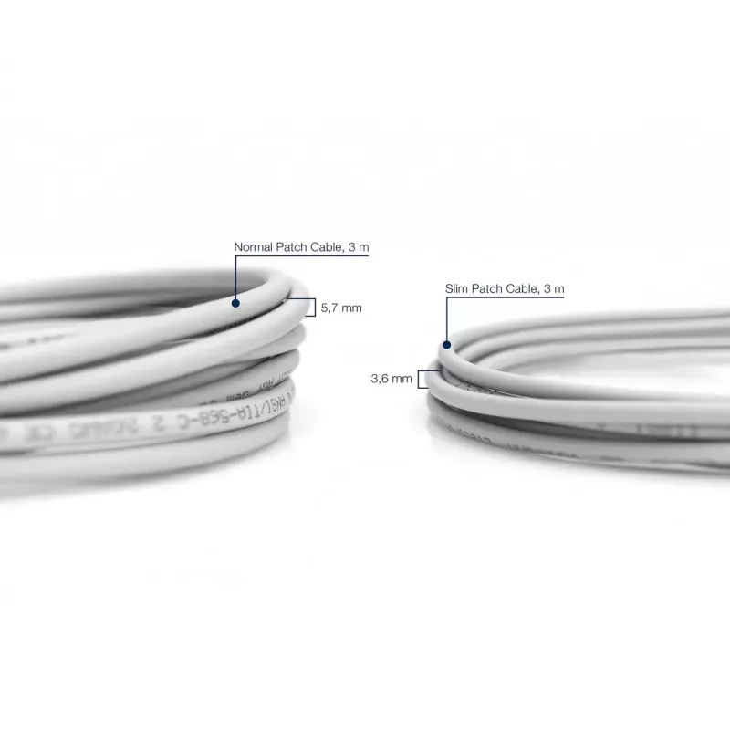 DIGITUS schlank-Patchkabel - CAT6 - U/UTP - Snagless - Cu - 2m - grau