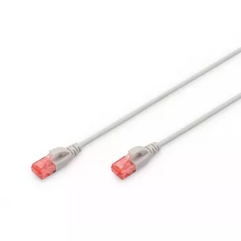 DIGITUS schlank-Patchkabel - CAT6 - U/UTP - Snagless - Cu - 2m - grau