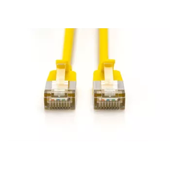 DIGITUS schlank-Patchkabel – CAT6A – F-FTP – 5 m – Gelb