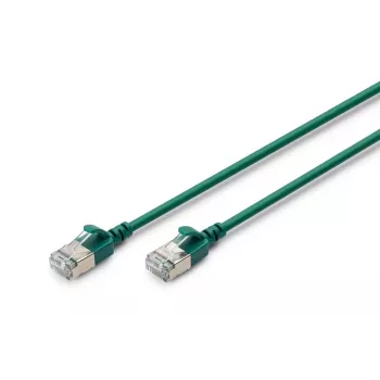DIGITUS schlank Patchkabel - CAT6A - F-FTP - 5 m - Grün