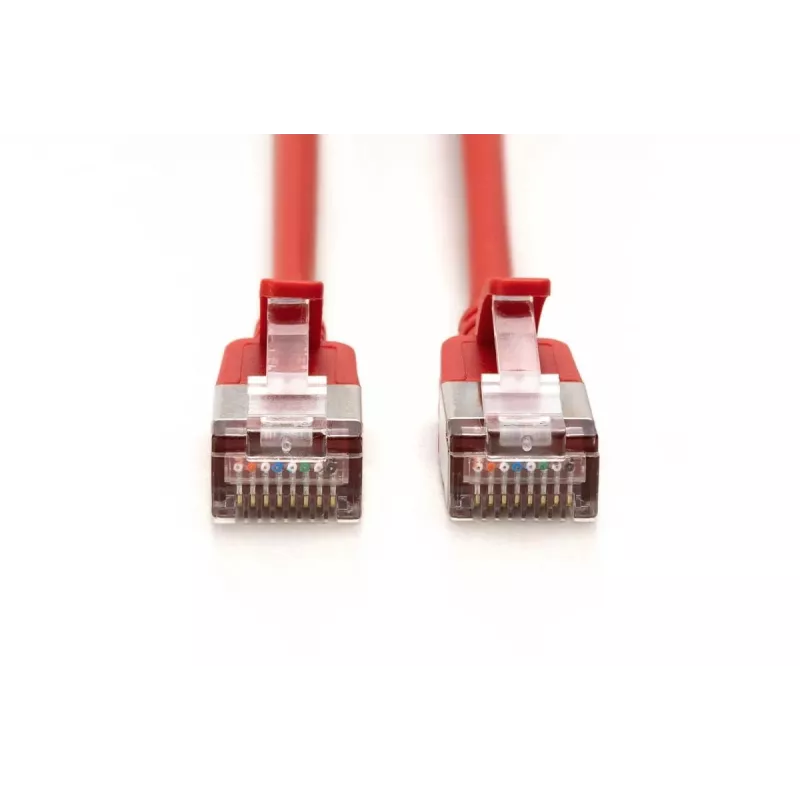 DIGITUS schlank Patchkabel - CAT6A - F-FTP - 3m - Rot