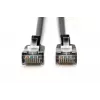 DIGITUS schlank Patchkabel - CAT6A - F-FTP - 3m - Schwarz