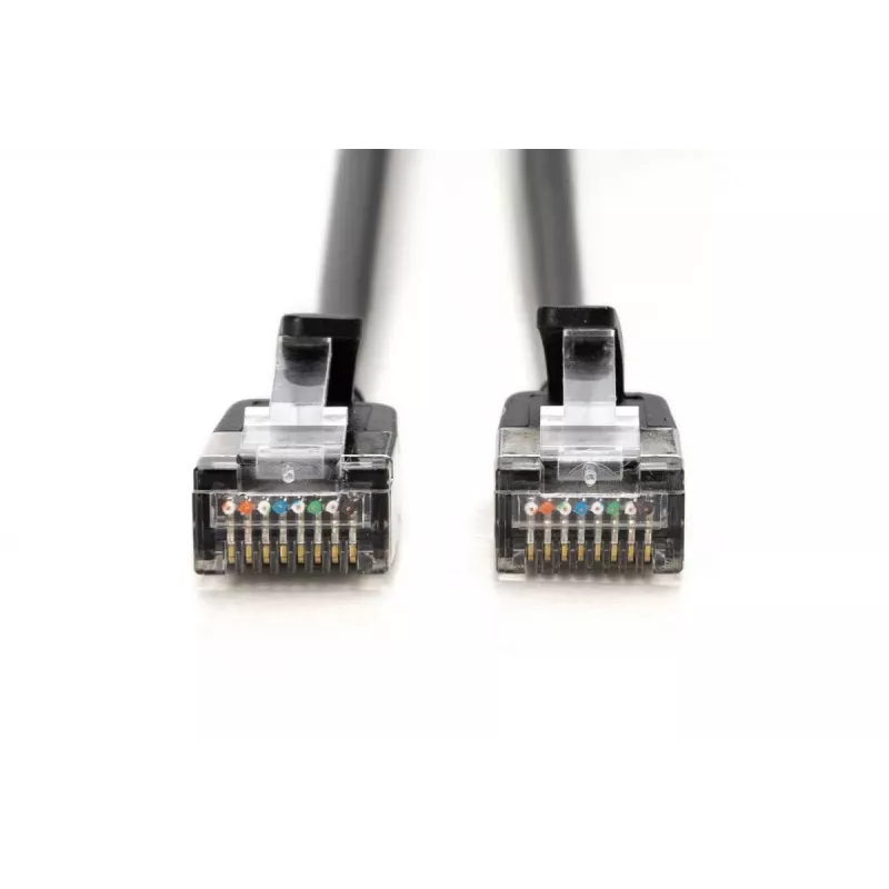 DIGITUS schlank Patchkabel - CAT6A - F-FTP - 1,5 m - Schwarz