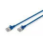 DIGITUS schlank-Patchkabel – CAT6A – F-FTP – 1 m – Blau