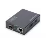 DIGITUS Medienkonverter, SFP 10/100/1000Base-T zu SFP Open Slot, inkl. Netzteil Ohne SFP-Modul