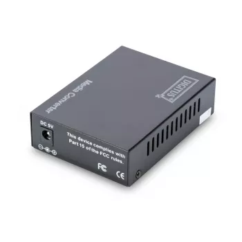 DIGITUS Medienkonverter, SFP 10/100/1000Base-T zu SFP Open Slot, inkl. Netzteil Ohne SFP-Modul