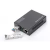 DIGITUS Medienkonverter, SFP 10/100/1000Base-T zu SFP Open Slot, inkl. Netzteil Ohne SFP-Modul