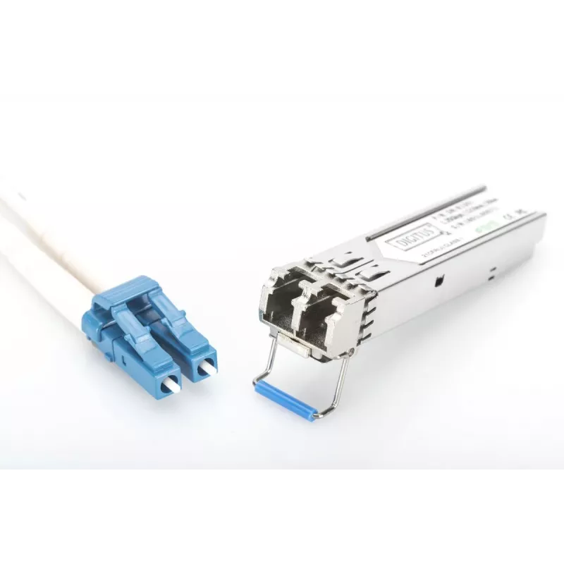 DIGITUS 1,25 Gbit/s SFP-Modul, bis zu 20 km Singlemode, LC-Duplex-Stecker 1000Base-LX, 1310 nm