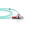 DIGITUS Glasfaser-Patchkabel, ST auf ST Multimode 50/125 µ, Duplex Länge 5 m Klasse OM3