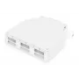 DIGITUS DIN-Schienen-Spleißbox für 6x SC//DX-Kupplungen, Farbe grau