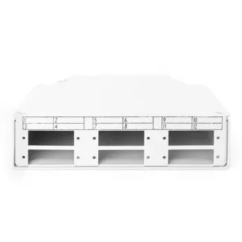 DIGITUS DIN-Schienen-Spleißbox für 6x SC//DX-Kupplungen, Farbe grau