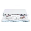 DIGITUS Glasfaser Sliding Spleißbox, 1U, bestückt mit 24x LC-Duplex, inkl. M 25 Schraube, Spleißkassette Farb-Pigtails OM4, Adapter