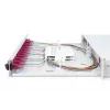 DIGITUS Fiber Optic Sliding Splice Box, 1U, Ausgestattet mit 12x LC Duplex, inkl. M 25 Schraube, Spleißkassette farbige Pigtails OM4, Adapter