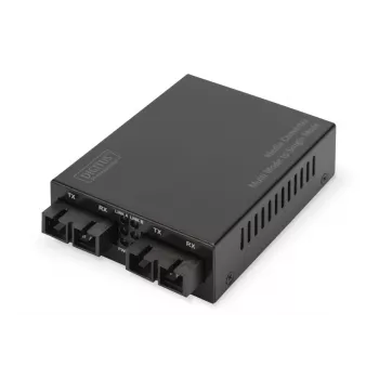 DIGITUS Multi-/Singlemode-Medienkonverter Gigabit, Wellenlänge: 850 nm 1310 nm 20 km