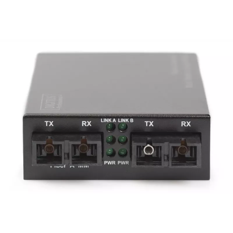 DIGITUS Multi-/Singlemode-Medienkonverter Gigabit, Wellenlänge: 850 nm 1310 nm 20 km