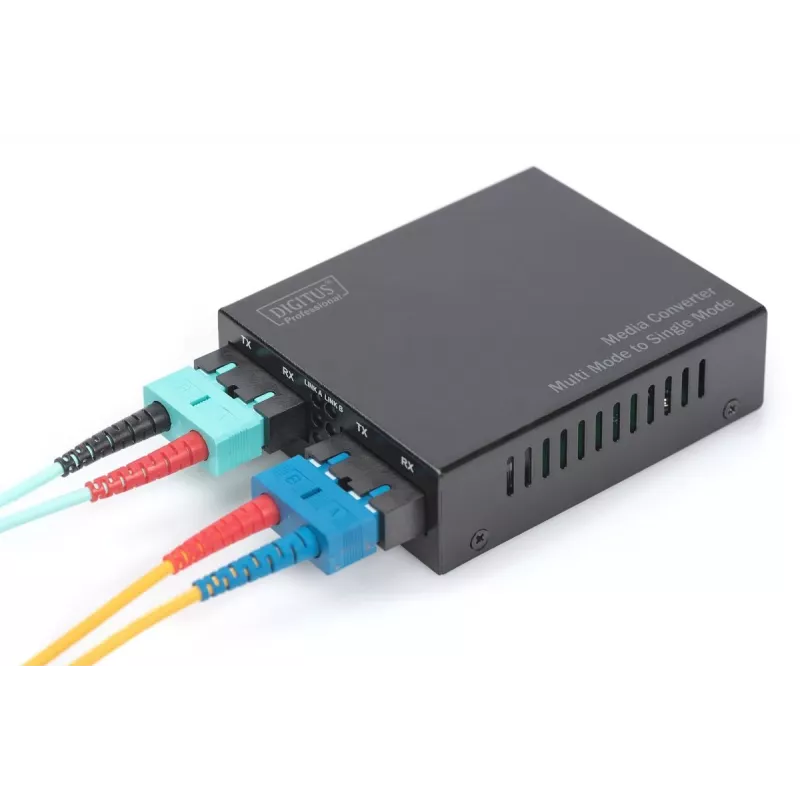 DIGITUS Multi-/Singlemode-Medienkonverter Gigabit, Wellenlänge: 850 nm 1310 nm 20 km