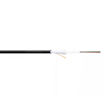 DIGITUS OM3 12 Fasern, Indoor/Outdoor,AI-DQ(ZN)BH12G50/125µ Multimode, schwarz Länge ab 1m