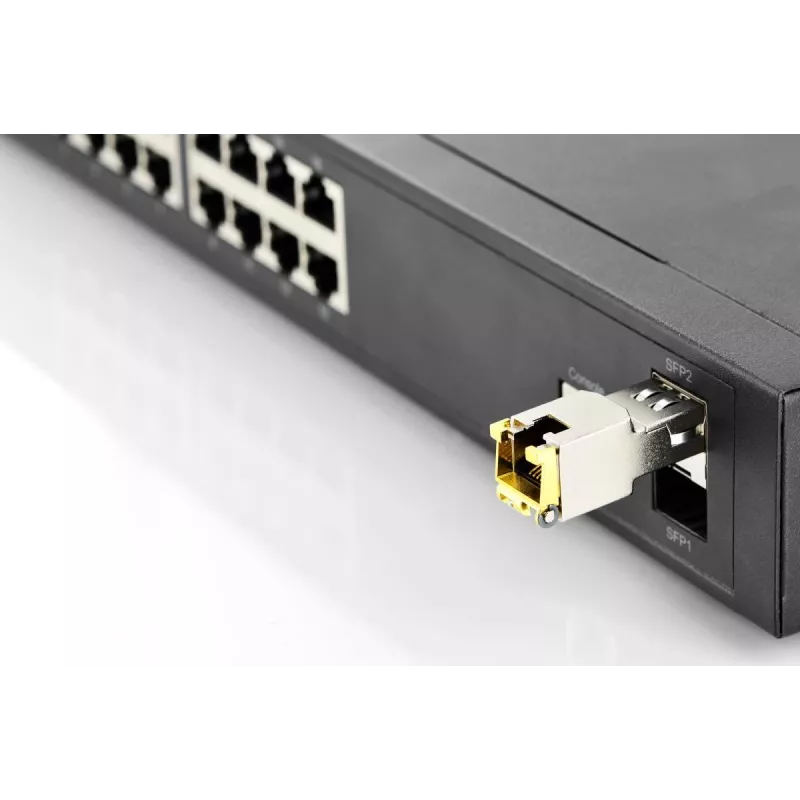 DIGITUS Mini GBIC Kupfer SFP Modul 10G 100m unterstützt 10G 5G 2.5G 1G Base-T