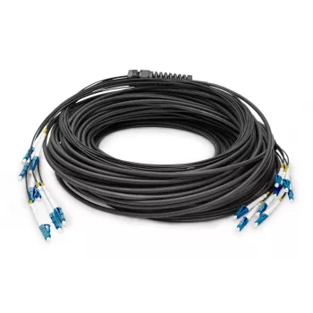 DIGITUS Breakout-Kabel - 8 Fasern SM G.657.A1 LC/UPC-LC/UPC universell schwarz 100m