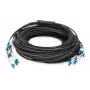 DIGITUS Breakout-Kabel - 8 Fasern SM G.657.A1 LC/UPC-LC/UPC universell schwarz 100m