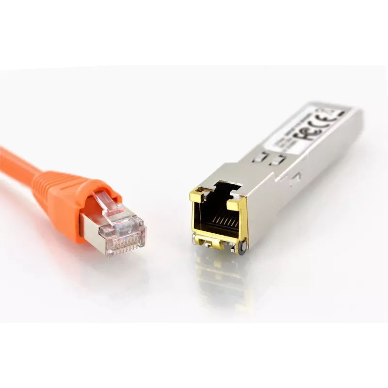 DIGITUS 1,25 Gbps Kupfer-SFP-Modul RJ45 HP-kompatibel 1000 Mbit bis zu 100 m