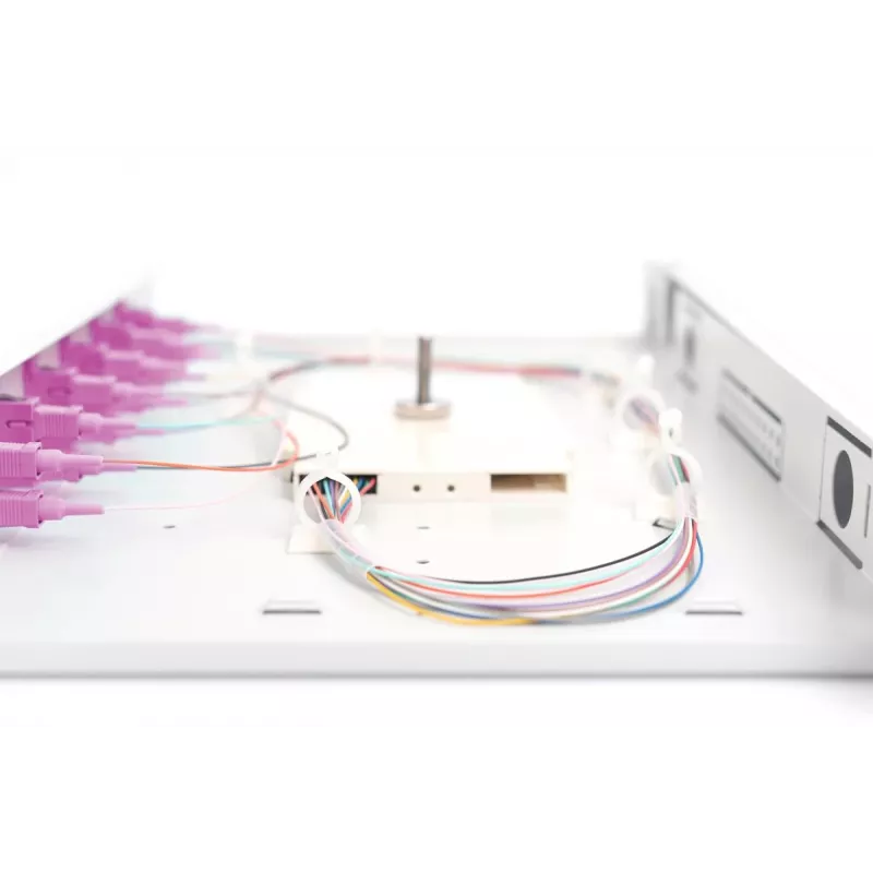 DIGITUS Glasfaser-Spleißbox SC OM4 1U 6xSC-DX Kas. Pigtails Kuppler