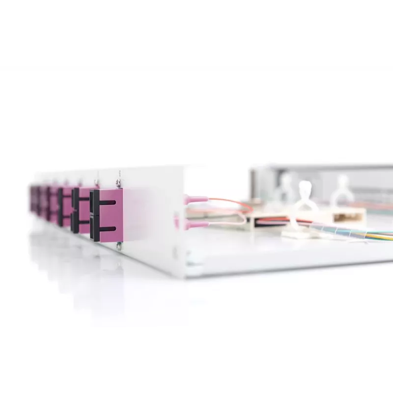 DIGITUS Glasfaser-Spleißbox SC OM4 1U 6xSC-DX Kas. Pigtails Kuppler