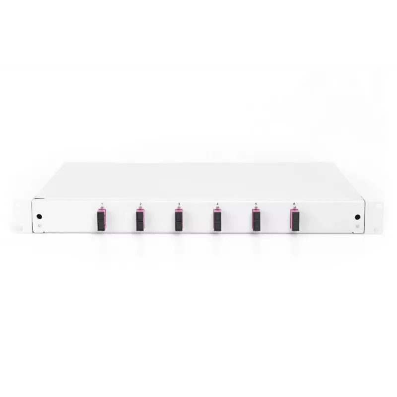 DIGITUS Glasfaser-Spleißbox SC OM4 1U 6xSC-DX Kas. Pigtails Kuppler