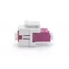 DIGITUS Glasfaser LC/LC Duplex-Kupplung, Multimode-OM4, Keystone-Modul