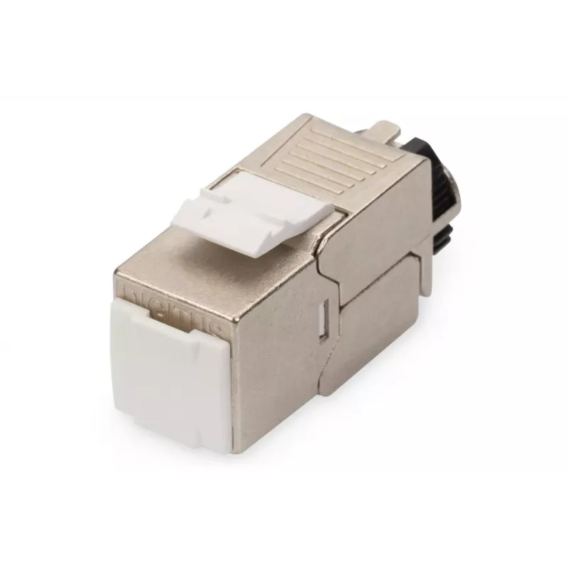 DIGITUS CAT6a Keystone Jack - geschirmt, werkzeugfreier Anschluss - intelligenter Kabelmanager - 24 Stück