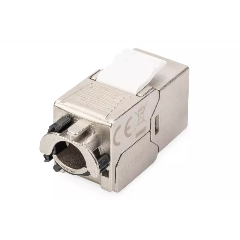 DIGITUS CAT6a Keystone Jack - geschirmt, werkzeugfreier Anschluss - intelligenter Kabelmanager - 24 Stück
